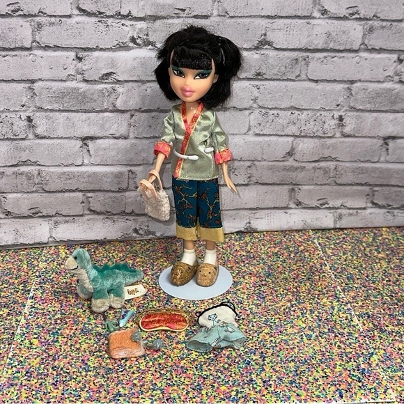 Bratz Slumber Party Jade Fashion Doll 2002 Original Sleepover Pajamas - Picture 4 of 15